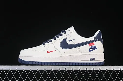 All categories Nk Air Force 1 Air Force series Nk Air Force 1 Low Air Force low-top Nike Air Force 1'07 Low Supreme joint beige blue hook Air Force 1 low-top casual sneakers HH7518-071